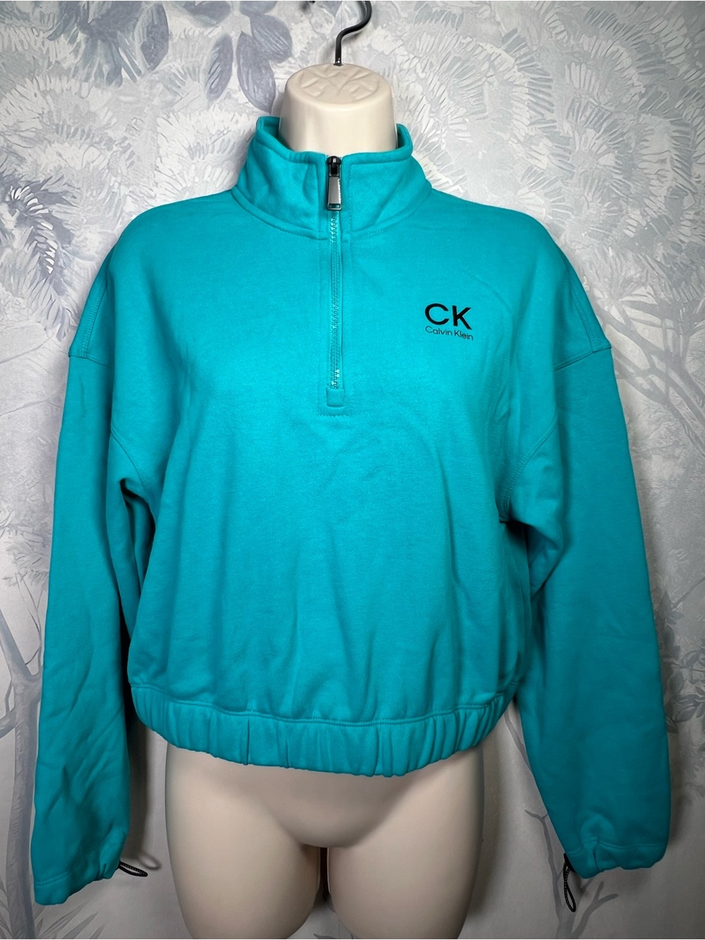Calvin Klein Performance Teal Quarter Zip Fleece XS